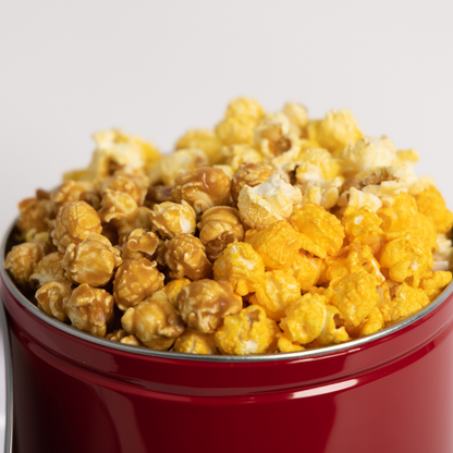 Valentine's Day Popcorn Tin - 2 PACK - 1 Gallon - 3 Flavors