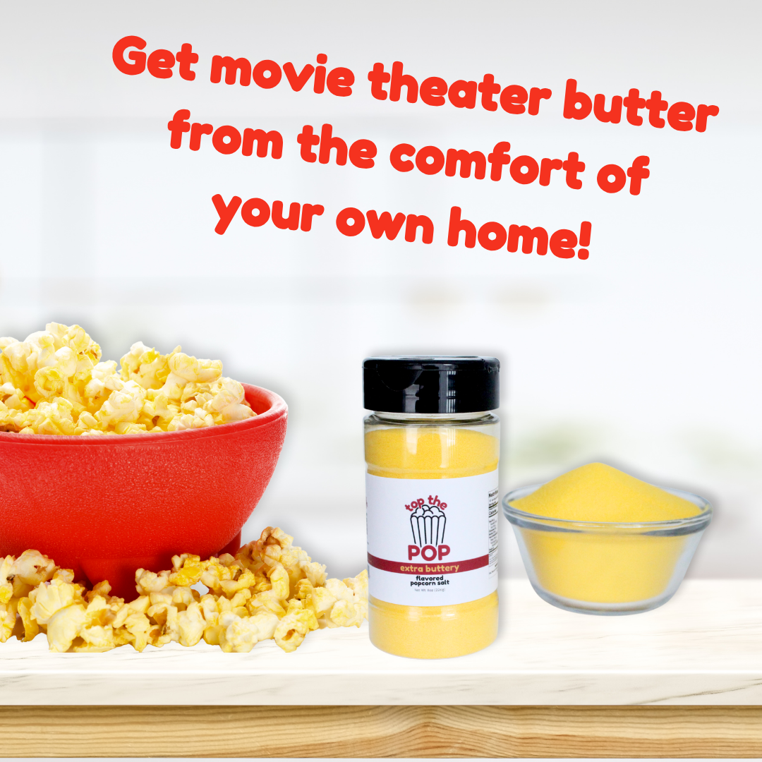 Uncle Myron's Top the Pop Butter Popcorn Salt, Two 8 oz Bottles - www.unclemyronspopcorn.com