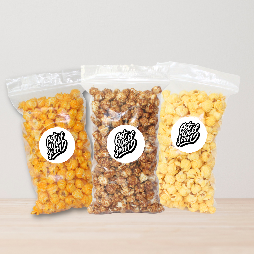 "Get Well" Snack Pack Encouragement Popcorn - www.unclemyronspopcorn.com